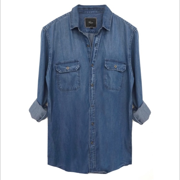 SOLR 🖤 Rails Men’s Beckford Dark Vintage Wash - Picture 2 of 8